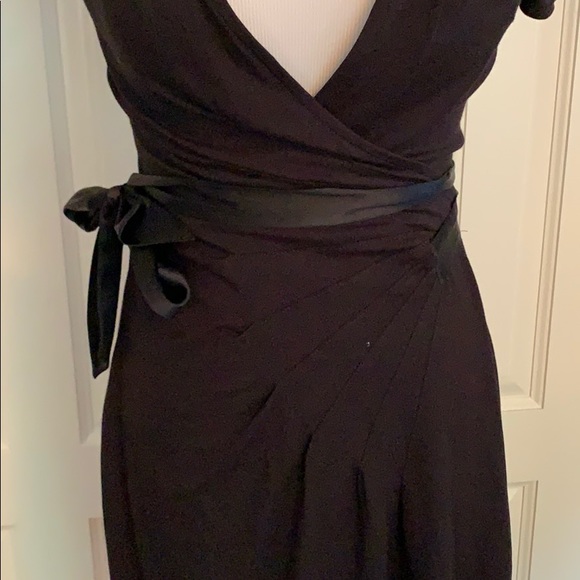 Bebe classic black wrap dress. - Picture 3 of 5